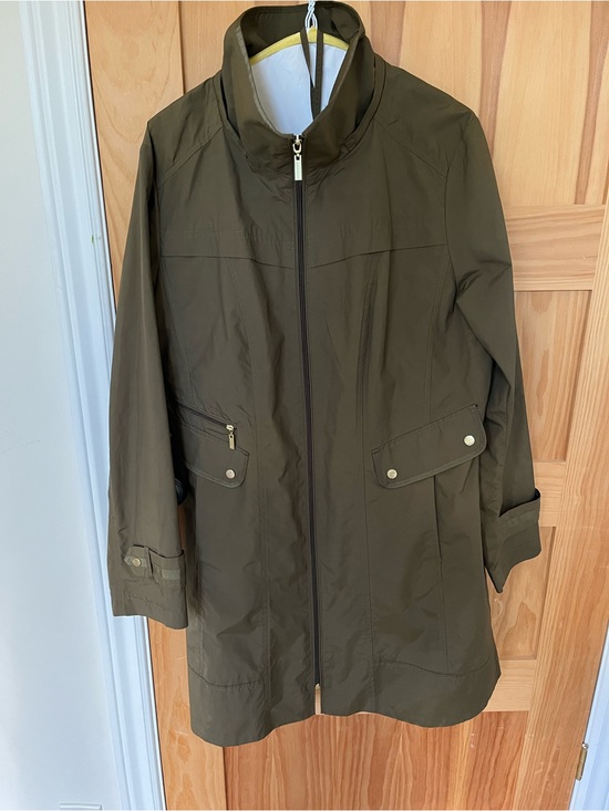 Cole Haan Jackets & Blazers - Cole Haan Women's Packable Olive Green Rain Jacket